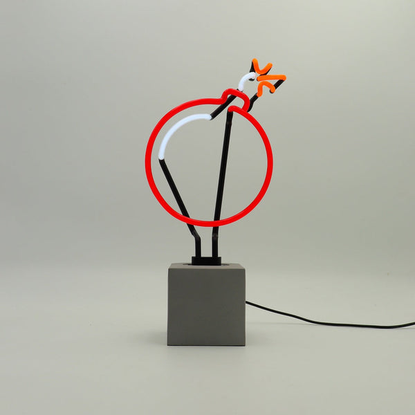 "Bomb" neon sign