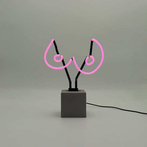 Neon "breasts" sign