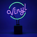 Lámpara de neón de vinilo verde
