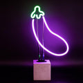 Neonlampe Aubergine