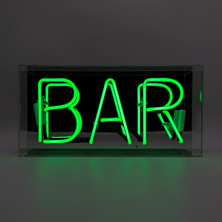 Bar al neon verde
