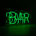 Bar al neon verde