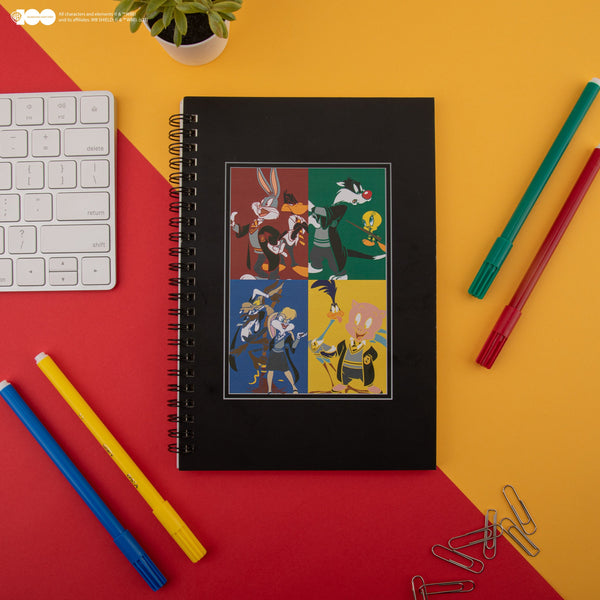 Carnet Les maisons Poudlard des Looney Tunes