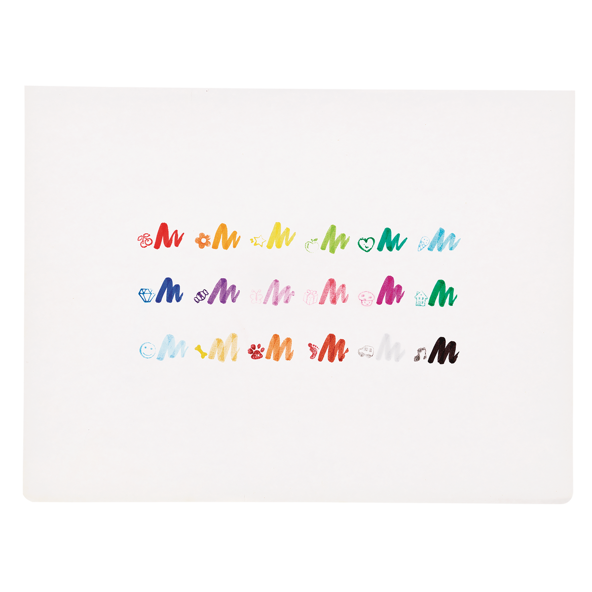 Feutres pinceaux et tampons double pointe Stampables – Lot de 18 – OOLY