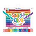 Feutres à changement de couleur pailletés Switch-Eroo – Lot de 12 – OOLY