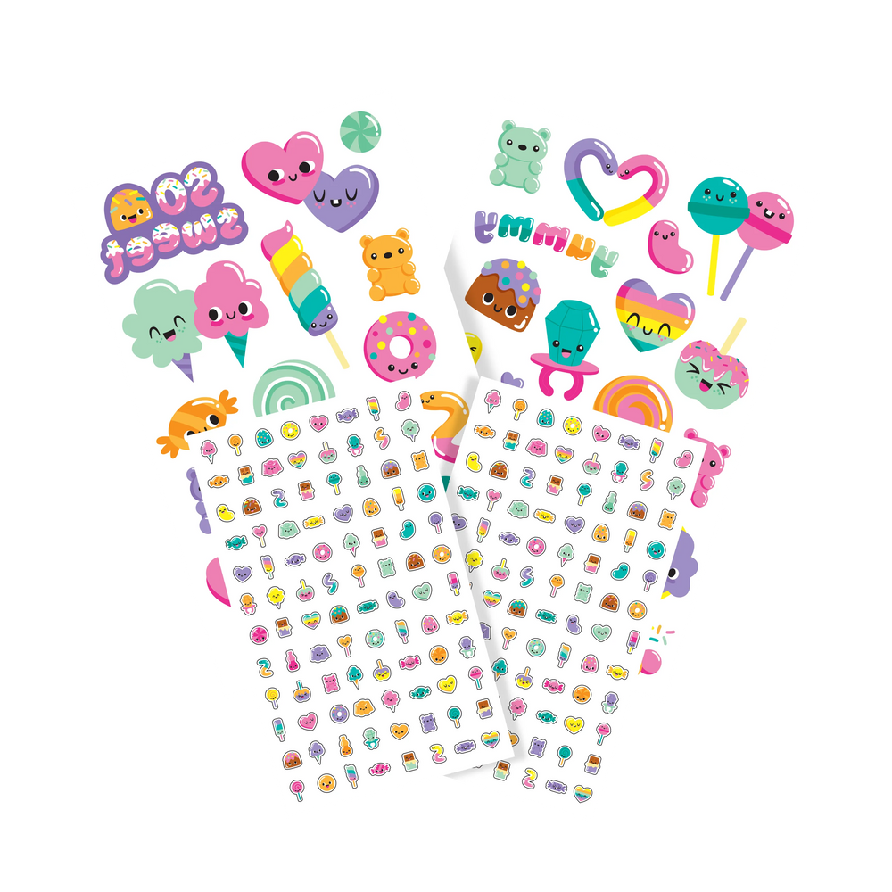 Tatouages et stickers pour ongles Tattoo-Palooza Confiserie – Plus de 225 – OOLY