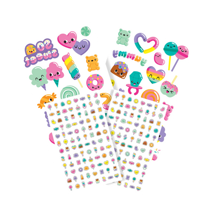 Tatouages et stickers pour ongles Tattoo-Palooza Confiserie – Plus de 225 OOLY — planches d’autocollants
