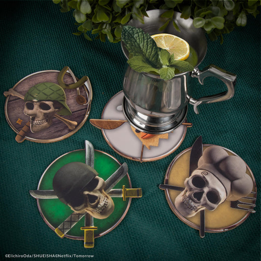 Set de 4 Sous-verres Personnages de One Piece Série 2