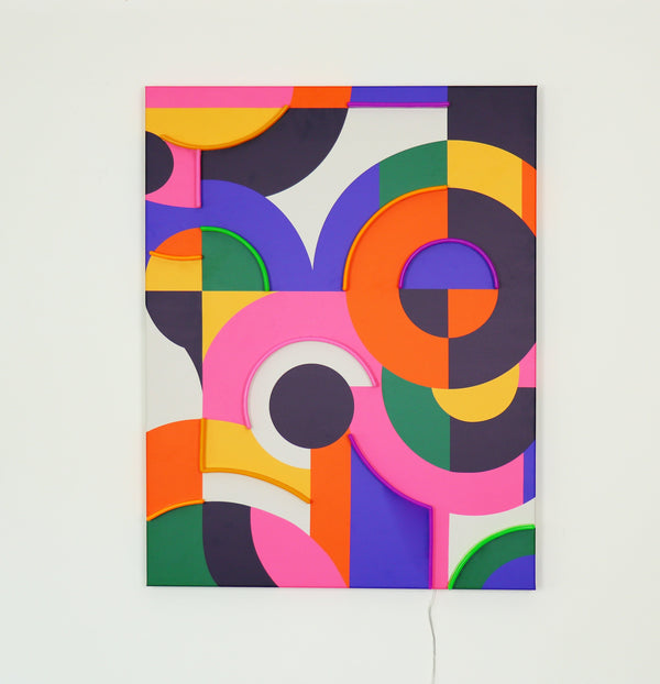 Abstract - Wall Painting (LED Neon) Large