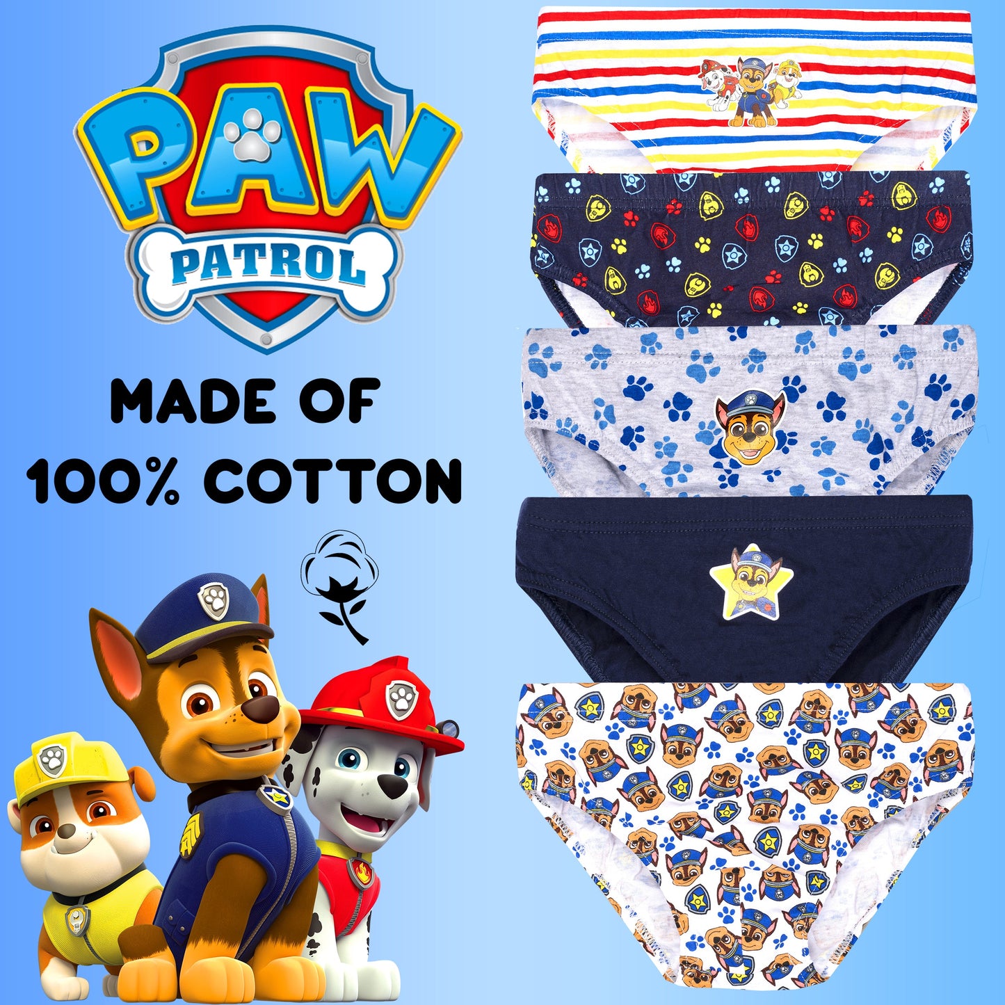 Pat’ Patrouille Underwear – bleu
