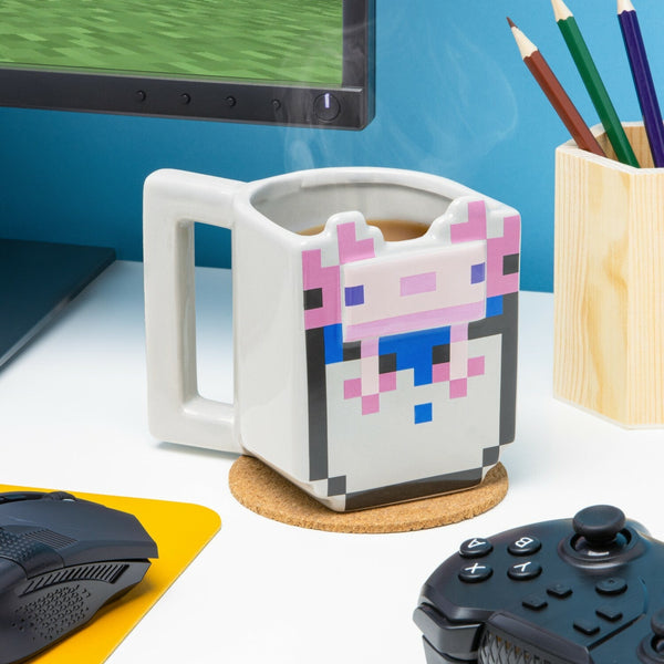 3Dマインクラフトマグカップ - アホロートル