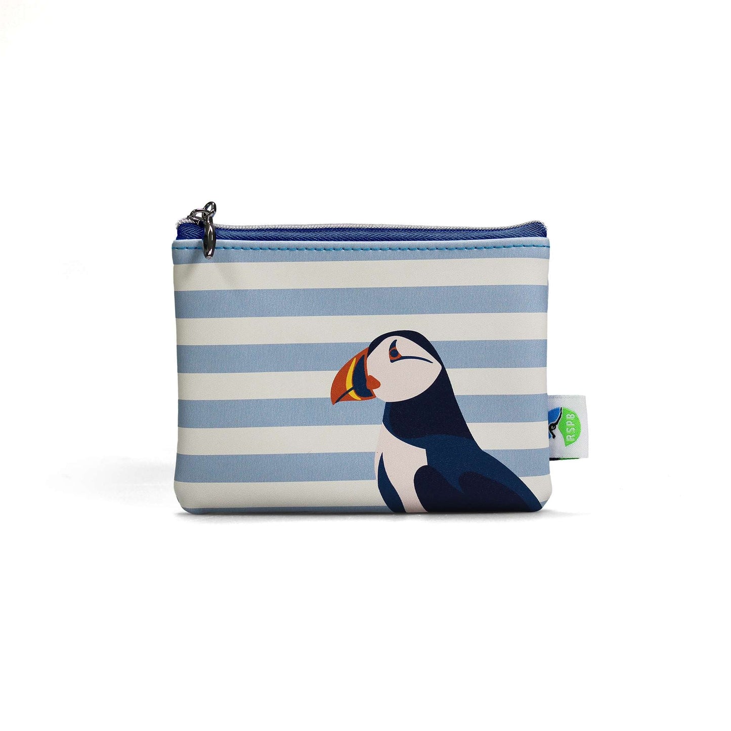 RSPB パフィン小銭入れ - ブルー 9cm x 13cm