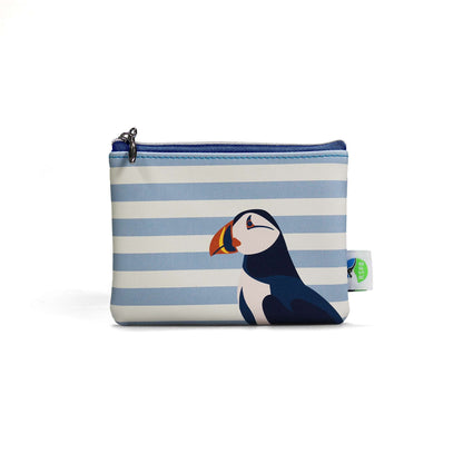 RSPB パフィン小銭入れ - ブルー 9cm x 13cm