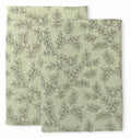 Set di 2 Mussoline in Cotone Biologico – Feuilles Sauge