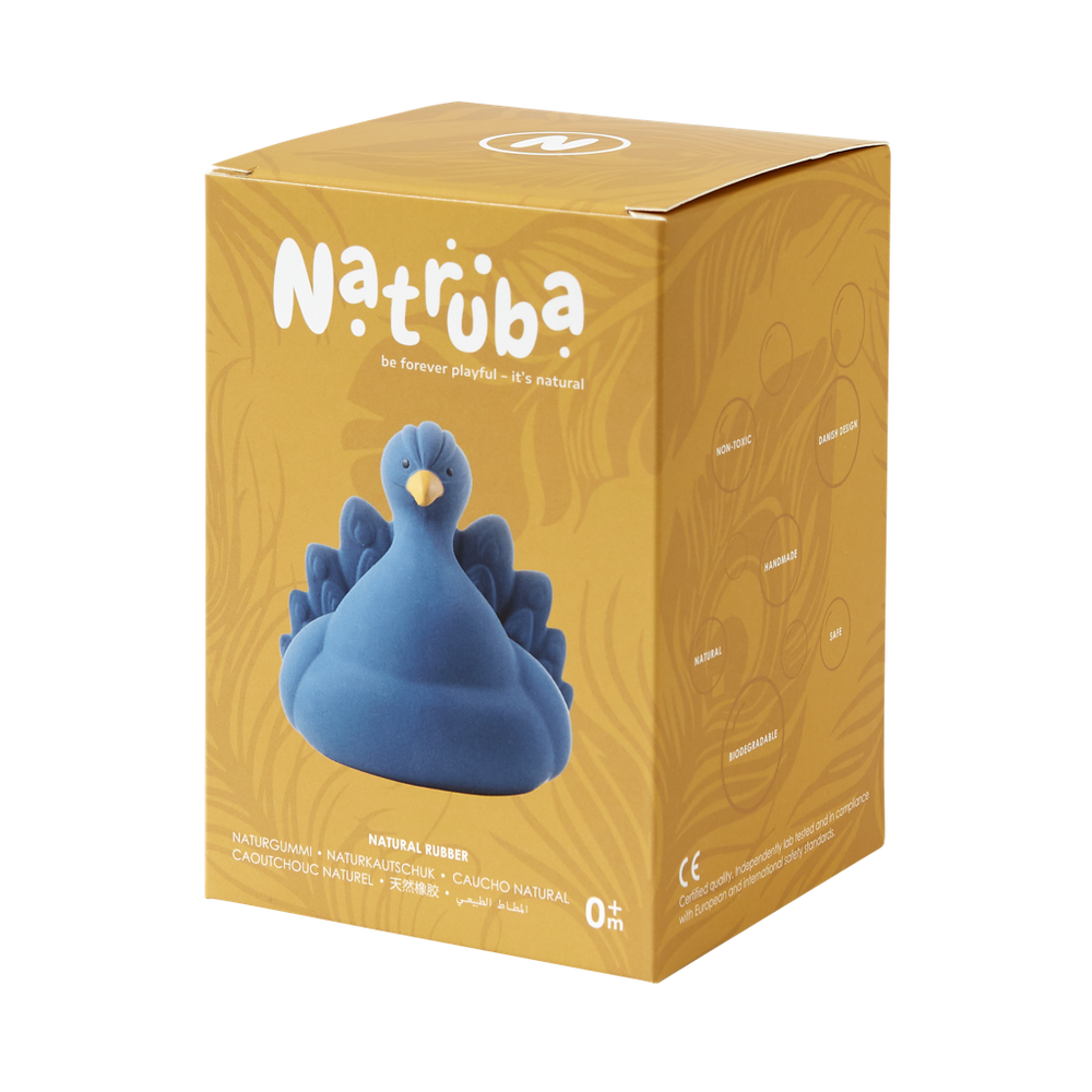 Juguete de baño Pavo real – Azul