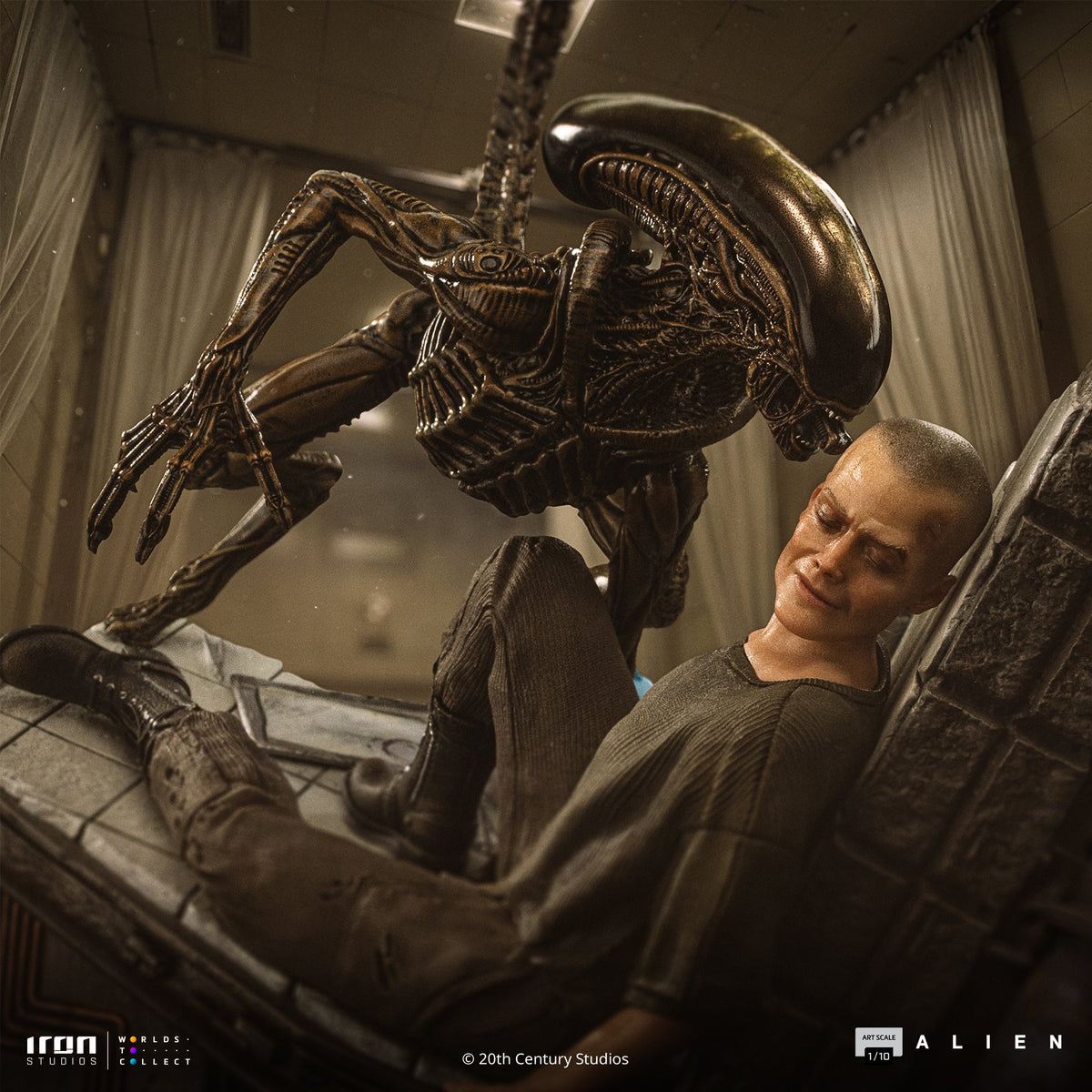 Statue Ellen Ripley and Dog Alien - Alien 3 - Art Scale 1/10 - Predator