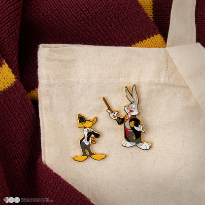 *Set de 2 Pin's Bugs Bunny & Daffy Duck à Poudlard