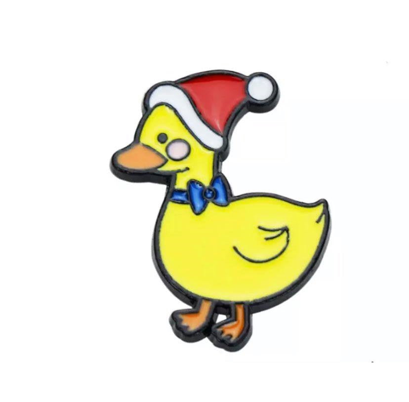 Spilla per cappello di Natale a forma di anatra