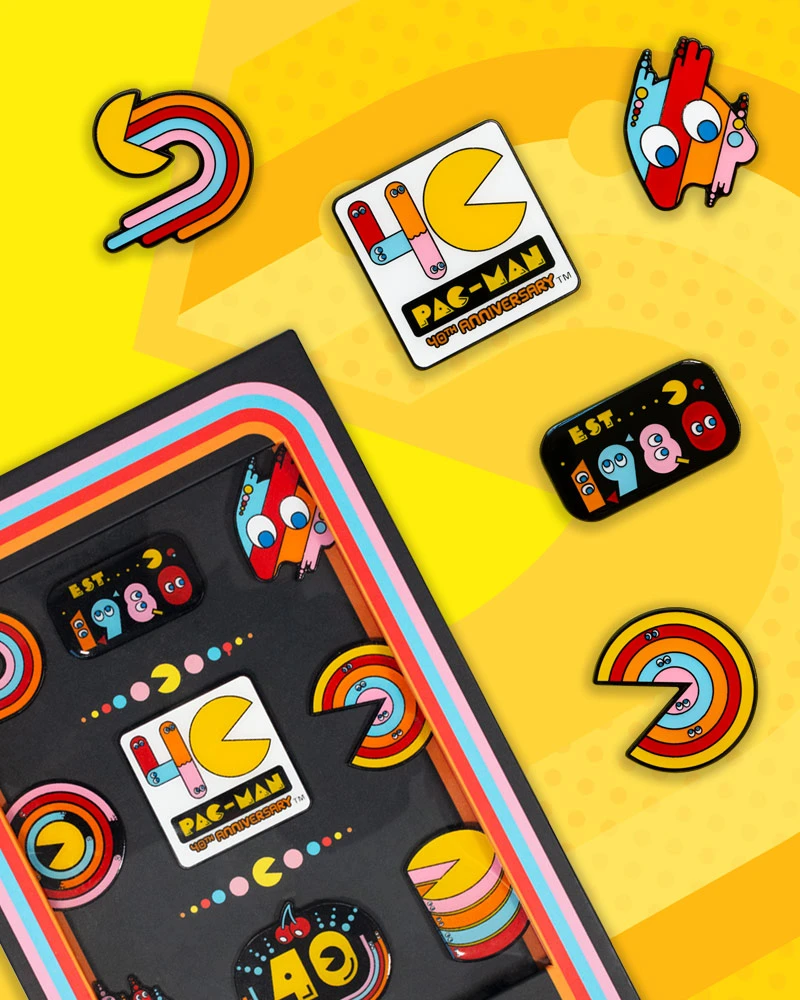 Set de Pin’s PAC-MAN - 40e Anniversaire