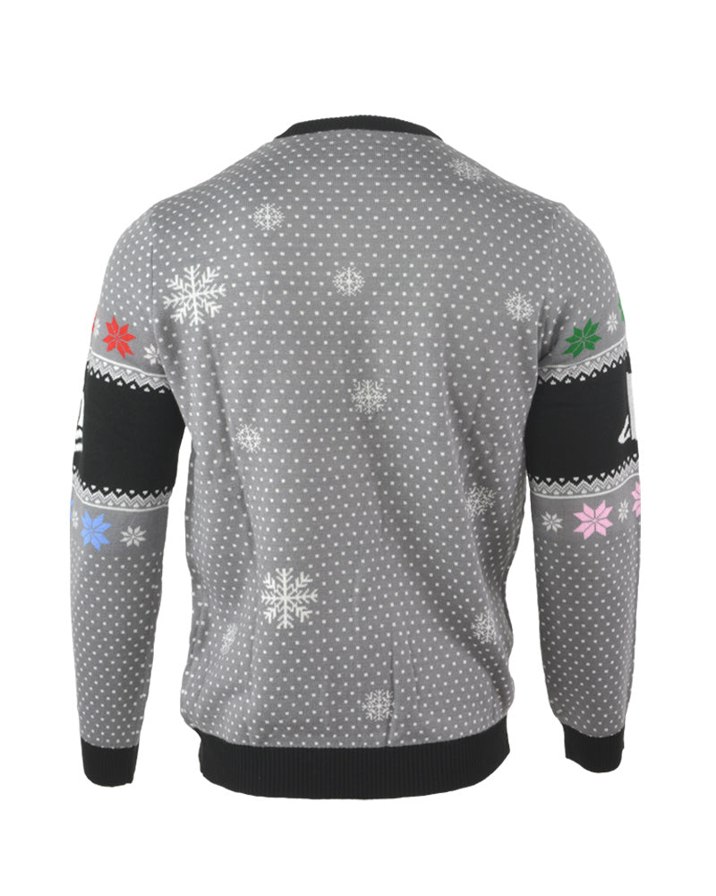 Símbolos de suéter de Navidad PlayStation Gris