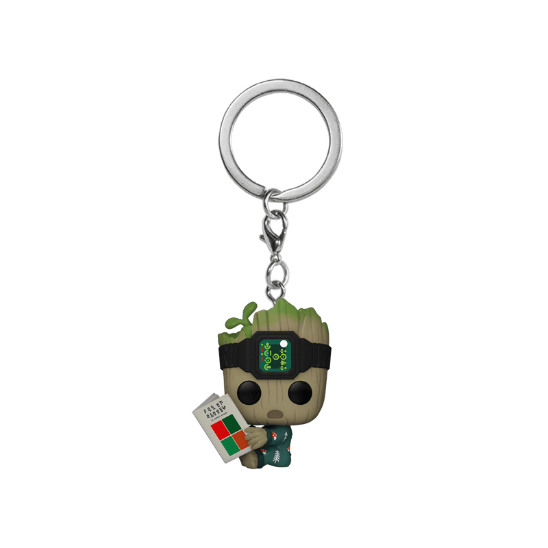 Groot en Pyjama avec un Livre Pop! Keychain | POP! KEYCHAIN GROOT IN ONESIE WITH BOOK Funko