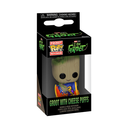 pop keychain groot avec cheese puffs