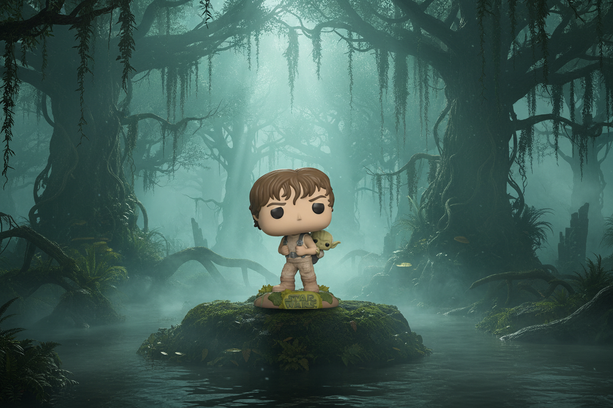 Luke Skywalker y Yoda 