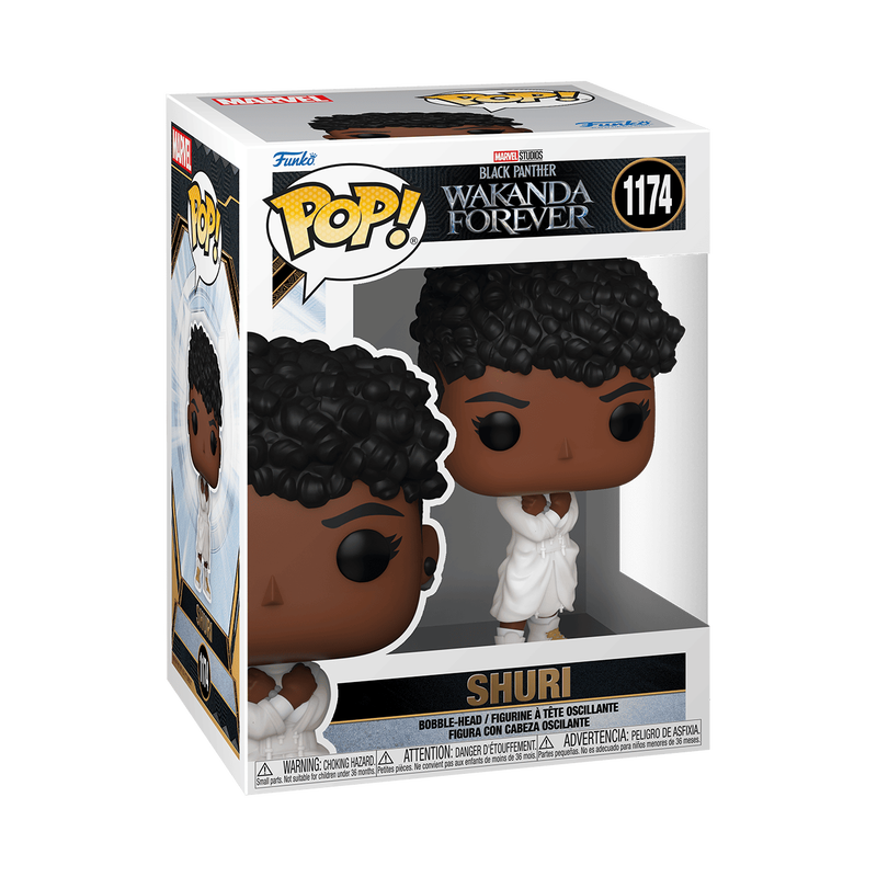 Pop! Shuri com um hoodie branco