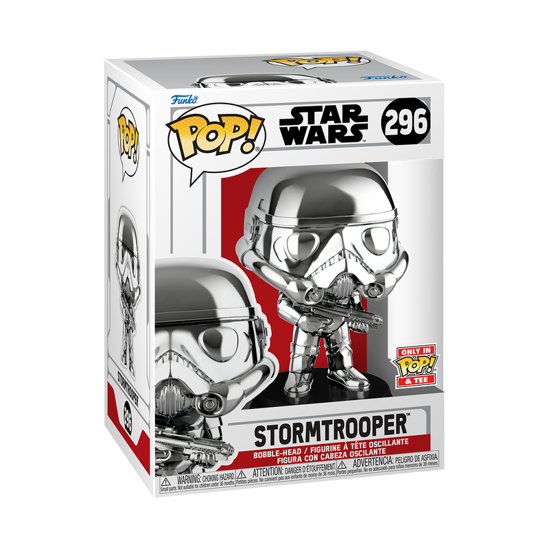 Stormtrooper „Chrome“ – Pop! & T-Shirt 