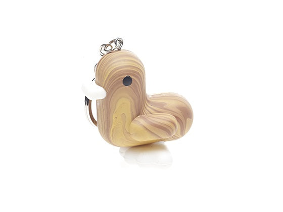 Portachiavi in ​​legno a forma di anatra