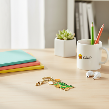 Porte Clés Canard Dinosaure