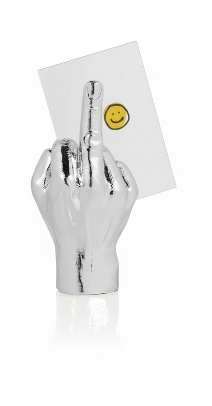 Porte Photo Magnétique Main F**k - Argenté