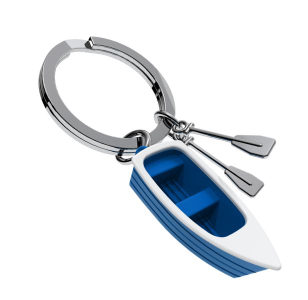 Keyring Blue Boat