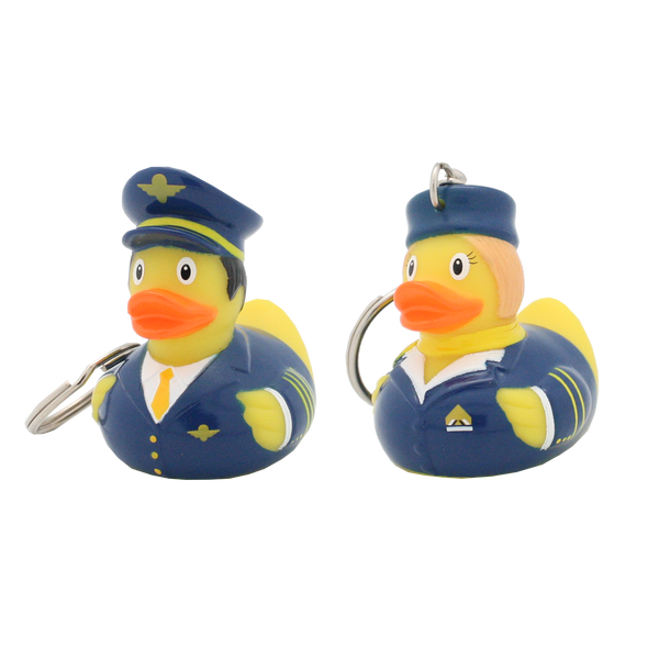 Porte-clés Canard Pilote et Hôtesse Lilalu - composants du bundle