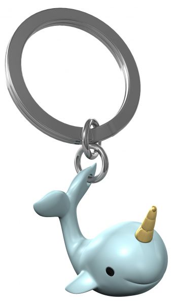 Porte Clés Narval Bleu Clair