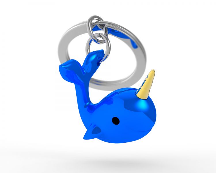 Porte Clés Narval Bleu