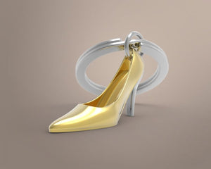 Keyring High Heel Gold