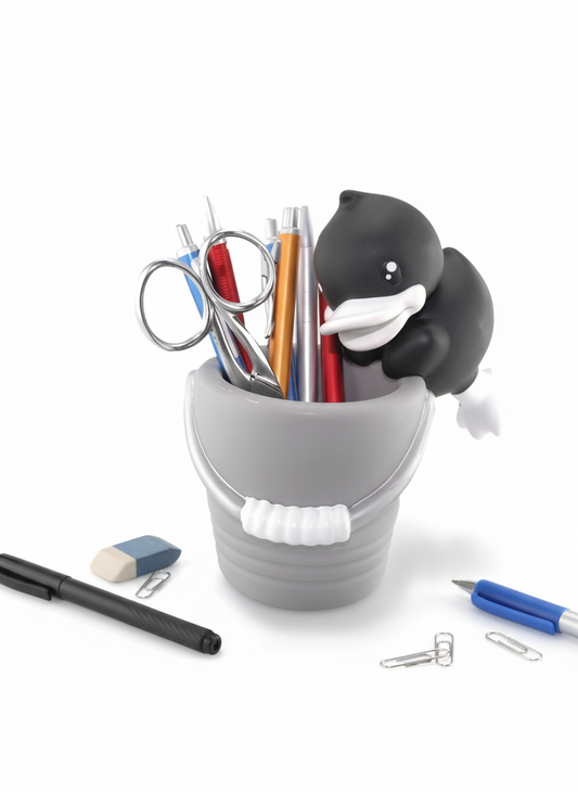 Pot à Crayons Canard Noir