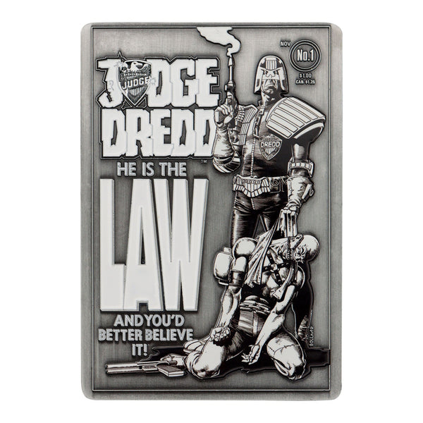 Lingot collector 2000 AD - Judge Dredd Comic Book Cover