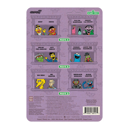 sesame street reaction figures wave 3 big bird super7