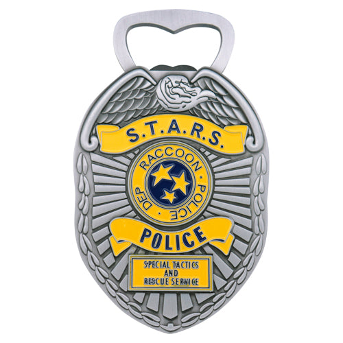 Abridor de Garrafas com Distintivo de Polícia Resident Evil STARS