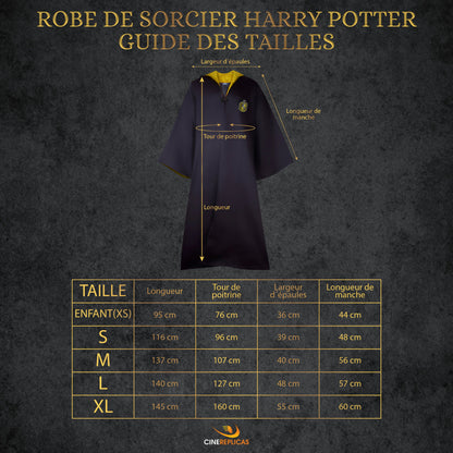Robe de Sorcier Poufsouffle Adultes