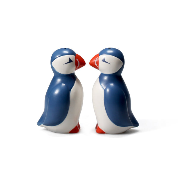 セラミック製ツノメドリのソルト＆ペッパーセット