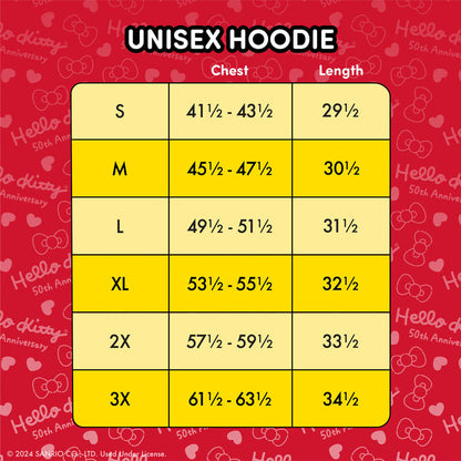 Unisex Hello Kitty Hoodie - 50th Anniversary