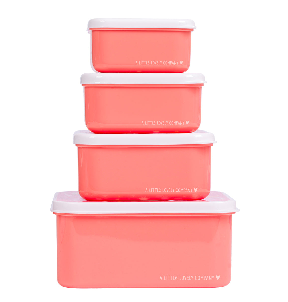 Lot de 4 boîtes repas et goûter - Fun – vue 4 – A Little Lovely Company