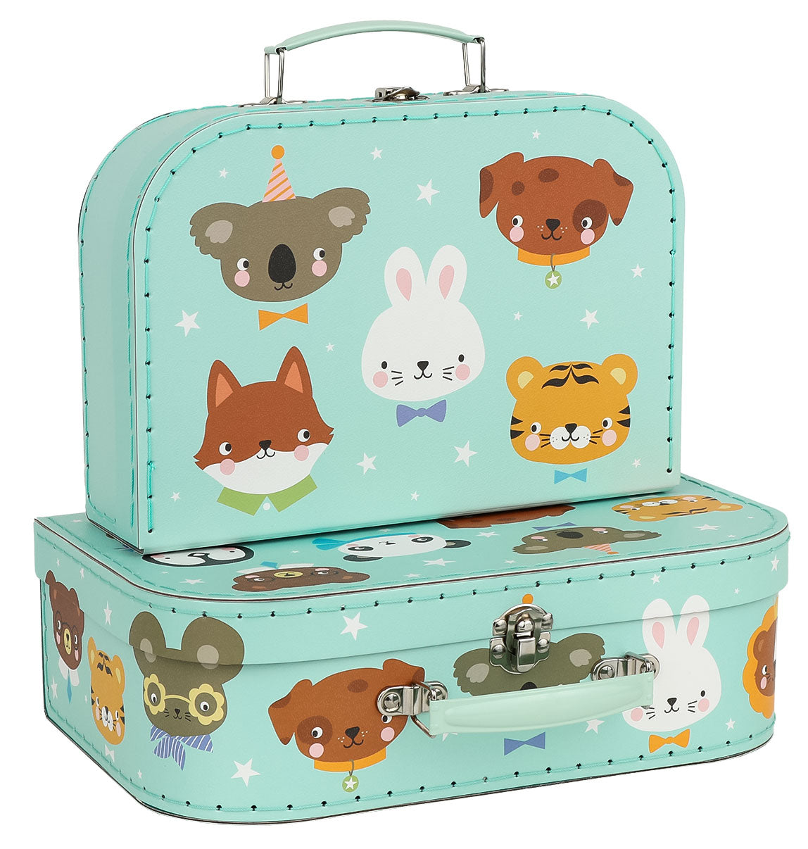 Set de 2 valises enfant - Amis des animaux – vue 2 – A Little Lovely Company