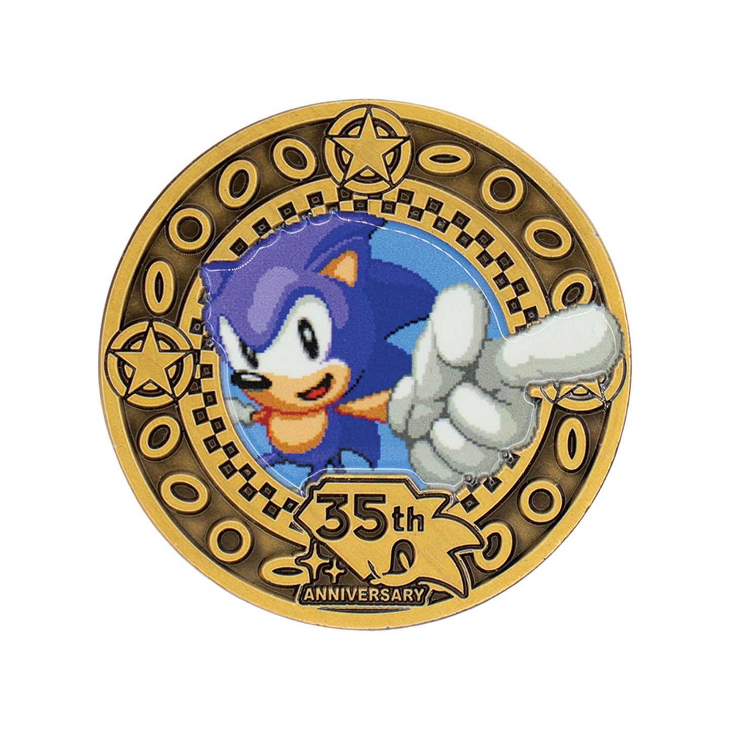 Pièce collector Sonic - 35th Anniversary Presentation
