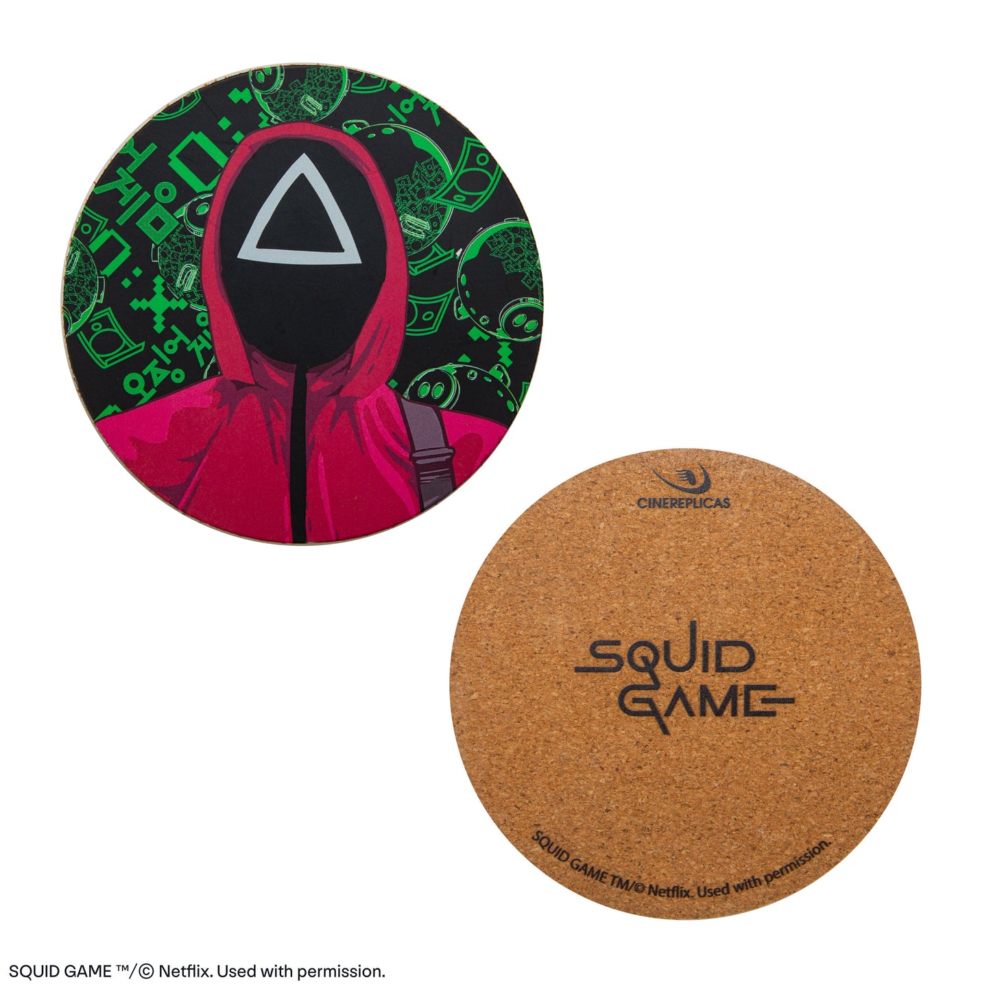 Set de 4 Sous-verres Squid Game