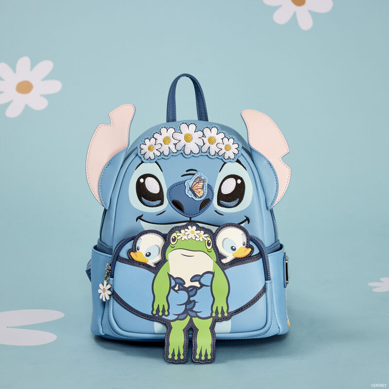 Mini mochila Lilo &amp; Stitch - Stitch Springtime Daisy