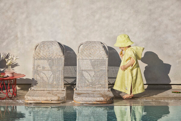 Poncho da bagno giallo Sunny Day